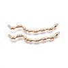 Brass Connector Charms KK-C005-17G-2