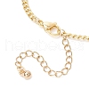 Brass Twisnted Curb Chains Finger Ring Bracelets for Women BJEW-JB11811-5