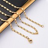 304 Stainless Steel Lumachina Chain Necklaces NJEW-Q013-07G-4