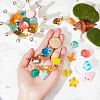 Globleland 30Pcs 15 Style Resin Display Decoration DJEW-GL0001-01-3