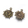 Tibetan Style Alloy Pendants TIBEP-LF9244YKG-AB-LF-2