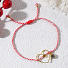 Brass Bead Star Heart Bracelets ZM7063-4