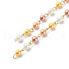 Handmade Glass Pearl Beaded Chains AJEW-JB01136-04-1