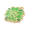Saint Patrick's Day Alloy Enamel Pendants FIND-M060-24D-G-2