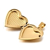 316 Stainless Steel Locket Pendants STAS-N0016-18A-G-2