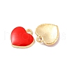 Alloy Enamel Charms HEAR-PW0001-066D-3