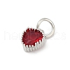 Brass Micro Pave Cubic Zirconia Pendants KK-H204-01P-07-2