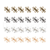 DICOSMETIC 24Pcs 4 Colors Alloy Snap Lock Clasps FIND-DC0005-12-8