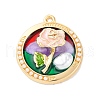 Alloy Enamel Pendants FIND-M060-14A-G02-1