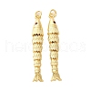 Rack Plating Brass Micro Pave Cubic Zirconia Pendants KK-M309-38K-G-1