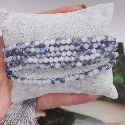 Glass Beads Wrap Bracelets for Women UZ4087-9-1