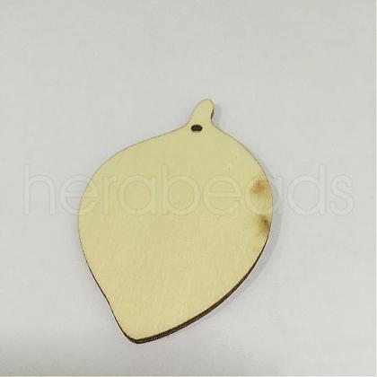 Wood Pendants WOOD-WH0002-06-1