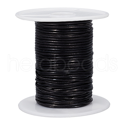 20M Round Cowhide Leather Cord WL-WH0015-01A-02-1