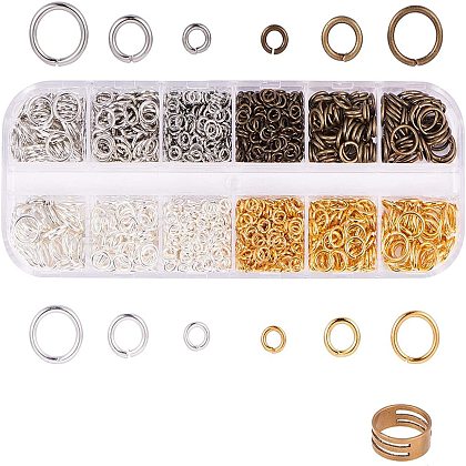 Open Jump Rings Brass Jump Rings KK-PH0036-36-1