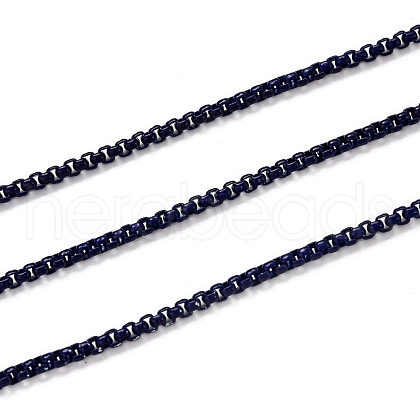 Spray Painted Stainless Steel Box Chains CHS-L027-04-1