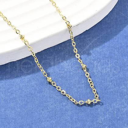Brass Satellite Chains Necklace for Women NJEW-P265-38G-1