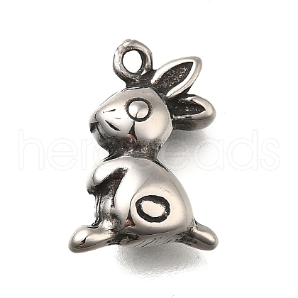 Retro 304 Stainless Steel Pendants STAS-L284-16AS-01-1