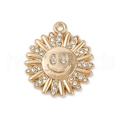 Alloy Crystal Rhinestone Pendants PALLOY-P310-05C-G-1