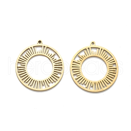 201 Stainless Steel Pendants STAS-I332-04G-1