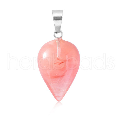 Watermelon Stone Glass Pendants WG38027-04-1