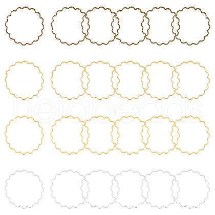 WADORN 120Pcs 4 Colors Brass Linking Rings FIND-WR0011-51-1