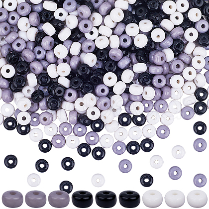 SOFPLATE 600Pcs 3 Colors Opaque Acrylic Beads MACR-SP0001-23B-1