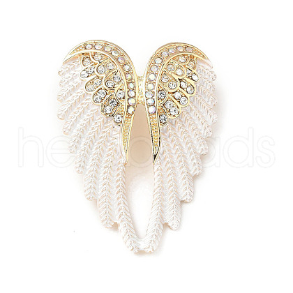Alloy Rhinestone Brooches for Backpack Clothes JEWB-M068-02G-03-1
