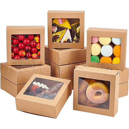 Square Foldable Creative Cardboard Box CON-WH0086-17B-02-1