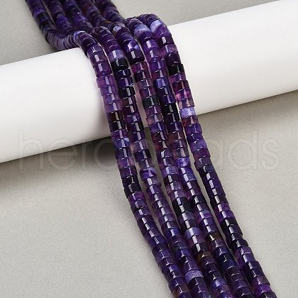 Dyed Natural Agate Beads Strands G-U030-B01-05-1