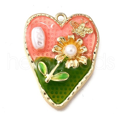 Alloy Enamel Pendants ENAM-K076-16B-G-1