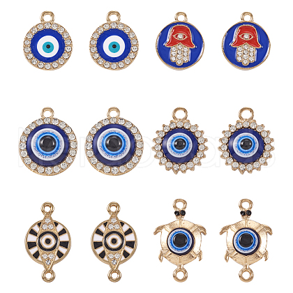DIY Evil Eye Jewelry Making Finding Kit FIND-TA0002-62-1