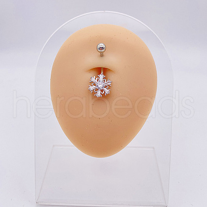316L Surgical Stainless Steel Belly Rings WGDD0AB-07-1