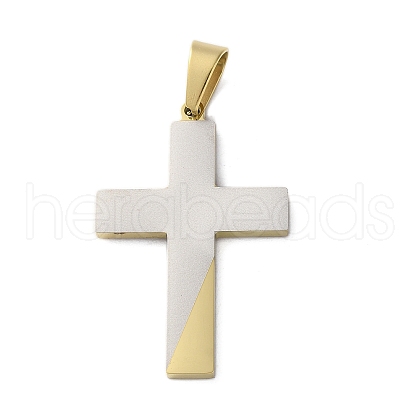 304 Stainless Steel Pendants STAS-G346-39GP-1