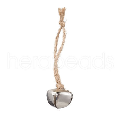 Iron Bell Pendant Decoration HJEW-JM02250-03-1