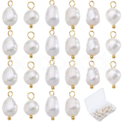 Natural Cultured Freshwater Pearl Pendants PALLOY-SC00007-1