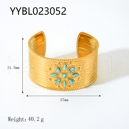 Stainless Steel Cuff Bangles for Women BS9100-3-1