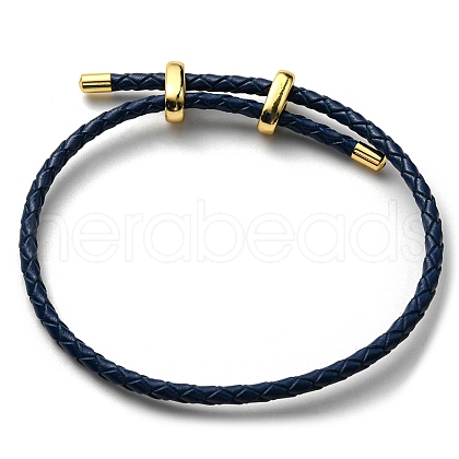 Leather Braided Cord Bracelets BJEW-G675-06G-17-1