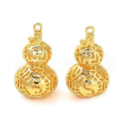 Hollow Brass Pendants KK-L229-004G-1
