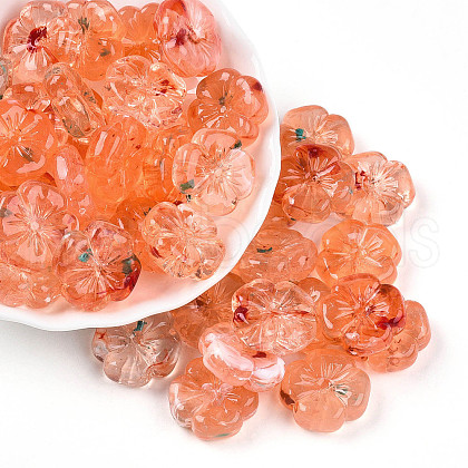 Transparent Acrylic Beads TACR-T028-40H-1