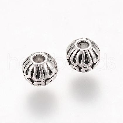 Tibetan Style Alloy Spacer Beads TIBEB-Q067-41AS-RS-1