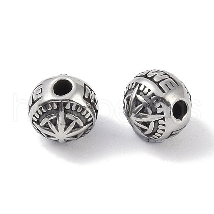 316 Surgical Stainless Steel Beads STAS-P362-36AS-1