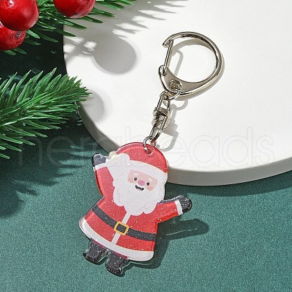 Christmas Theme Acrylic Pendant Decoration HJEW-YW00032-01-1