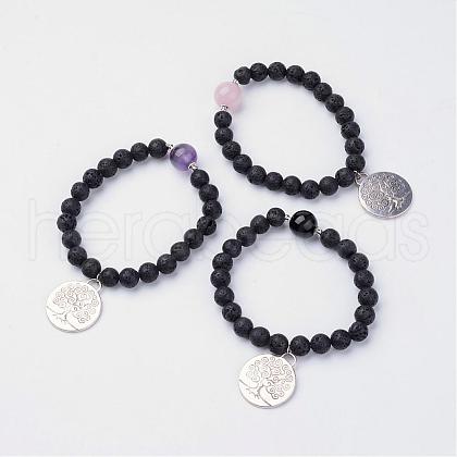 Alloy Charm Bracelets BJEW-JB02674-1