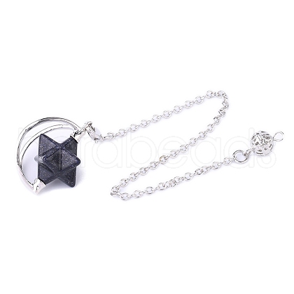 Synthetic Blue Goldstone Pointed Dowsing Pendulums PW-WGDD9D6-09-1