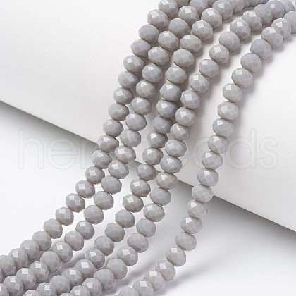 Opaque Solid Color Glass Beads Strands EGLA-A034-P2mm-D10-1