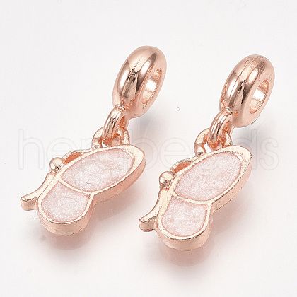 Sparkling Alloy European Dangle Charms MPDL-S067-021RG-B-1