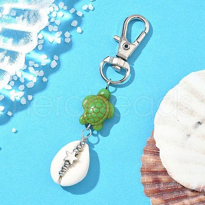 Cowrie Shell Pendant Decorations HJEW-JM03273-03-1