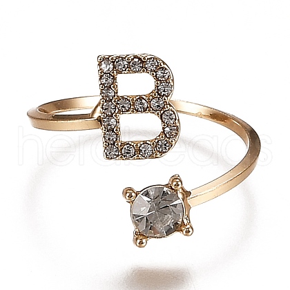 (Jewelry Parties Factory Sale)Alloy Cuff Rings RJEW-I075-01G-B-1