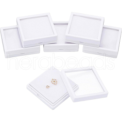 BENECREAT Plastic Jewelry Set Box OBOX-BC0001-06A-1