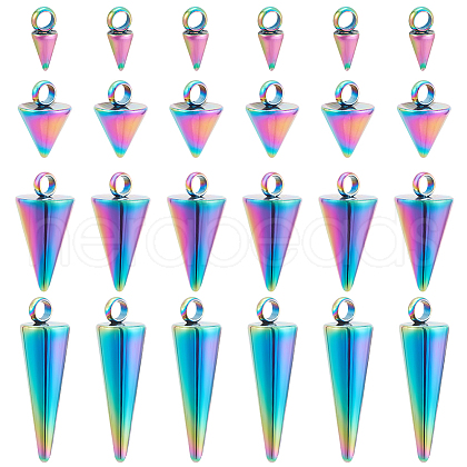 Unicraftale 24Pcs 4 Style 304 Stainless Steel Pendants STAS-UN0045-79-1